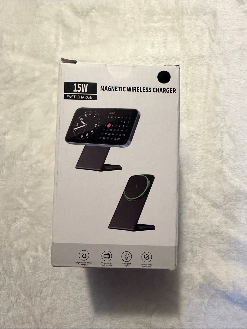 15W Magnetic Wireless Charger Stand for Apple and Samsung NEW